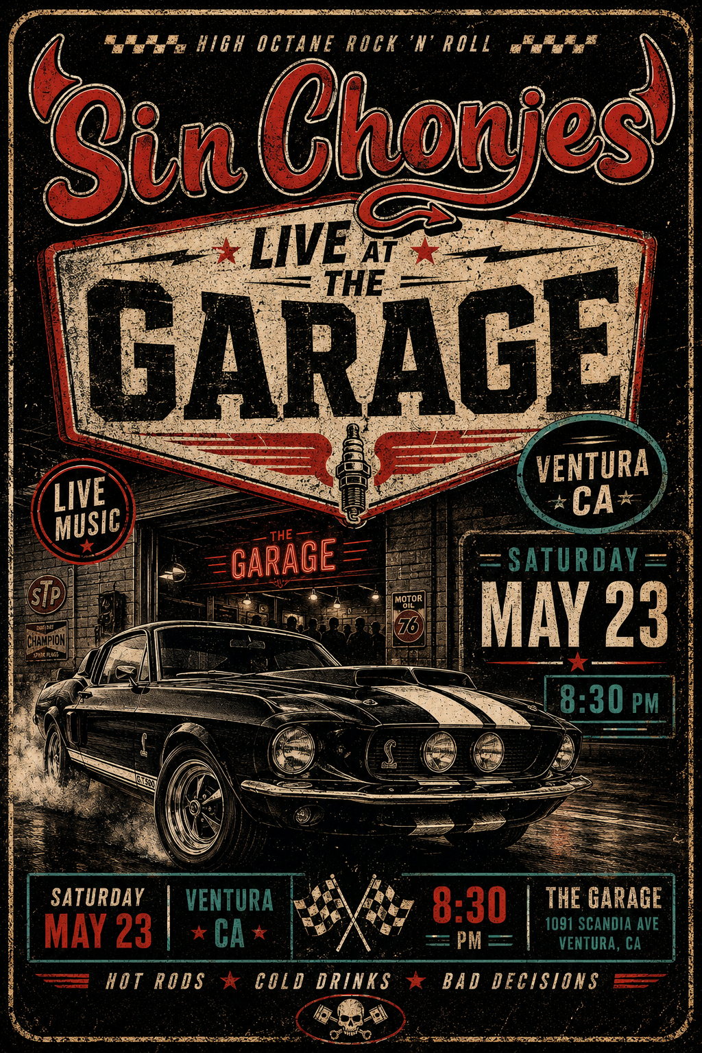 The Garage May 23 Flyer